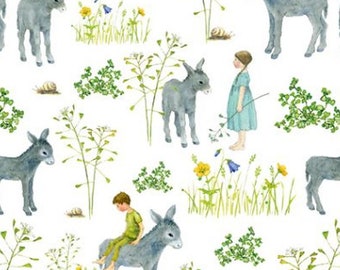 Baumwollstoff Daniela Drescher: Kleine Esel