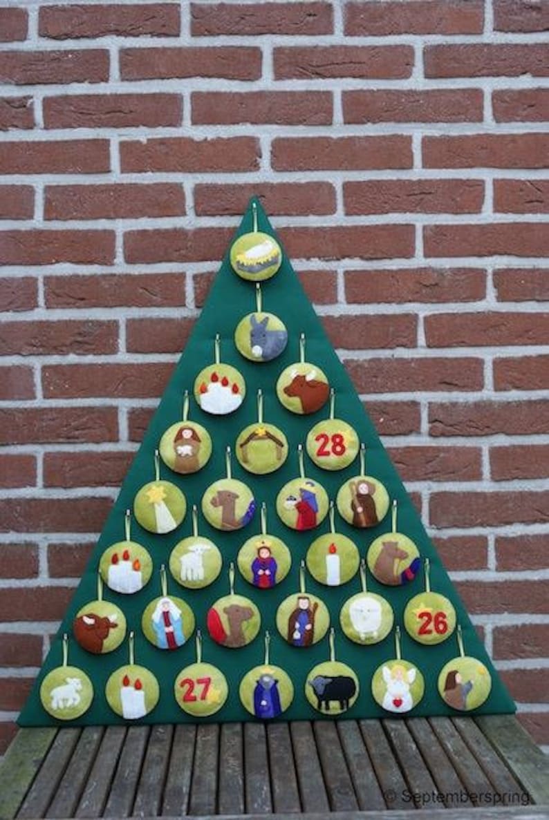 Advent Calendar of Felt Etsy