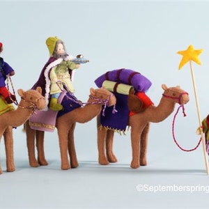 Christmas group: Three Kings and Dromedaries, a do it yourself package