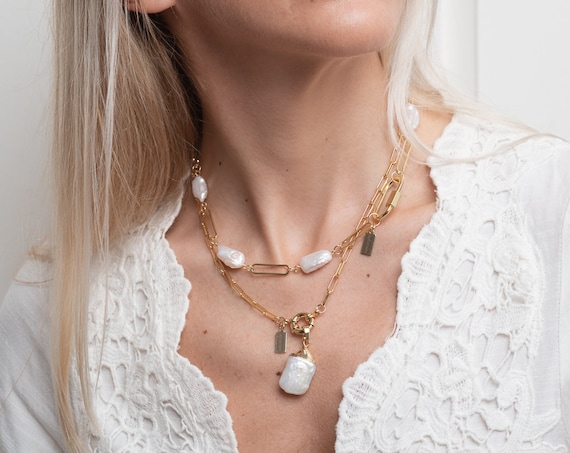 Gold chain necklace trend outlet