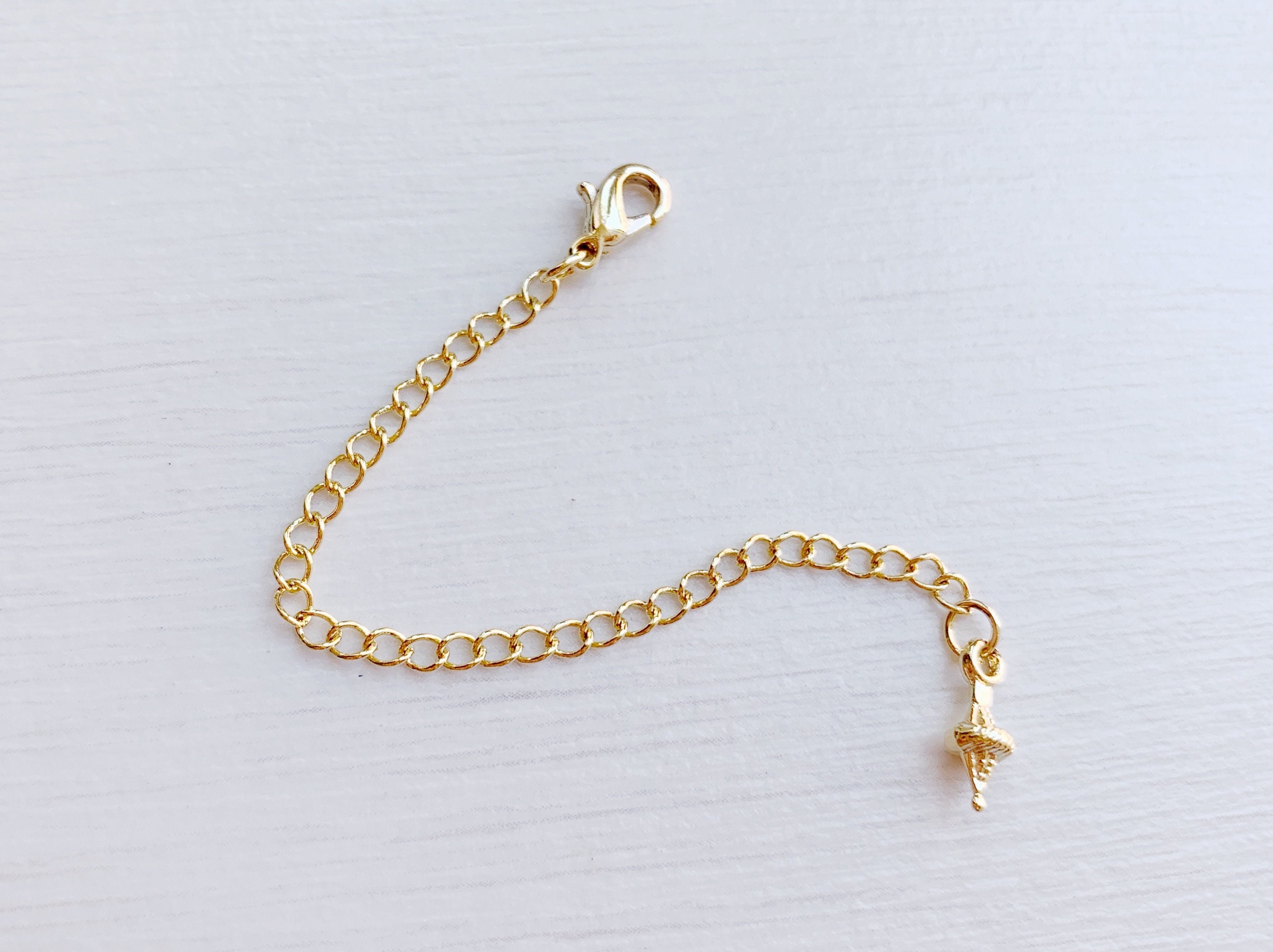 Extension chain · chain extender · chain extend · 24k gold plated brass ·  adjustable chain · extra chain