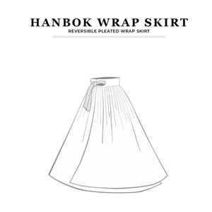 PDF Jupe portefeuille hanbok - Thérapie de couture avec une vidéo de couture étape par étape