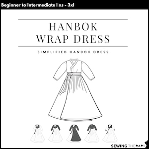 PDF Hanbok Wrap Dress - Sewing Therapy with a Step-by-Step Sewalong Video