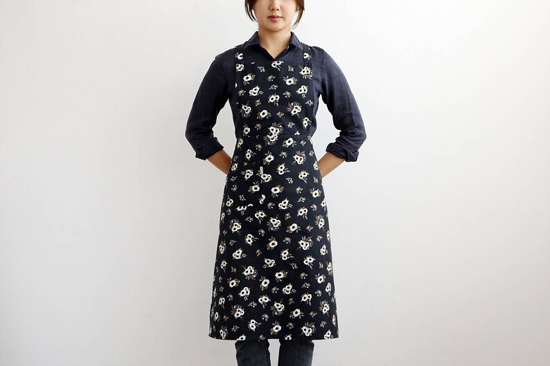 9Cotton Oxford Cross Apron Evening Bride Dailylike Canada