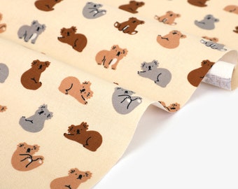 1/2 yard  100% Cotton Oxford Baby Koala 60" Wide : Dailylike Canada