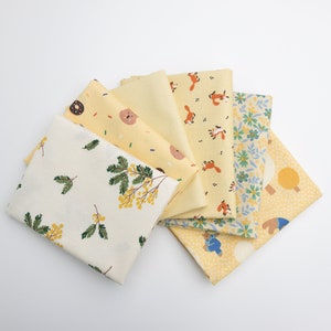 FQ/Half Yard Bundle Lemon Zest 6 Fabrics image 1