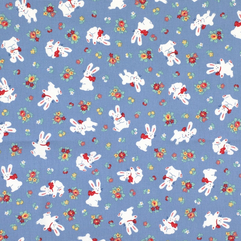 1/2 yard 100% Cotton Oxford Little Bunny 60 Wide : Dailylike Canada image 2