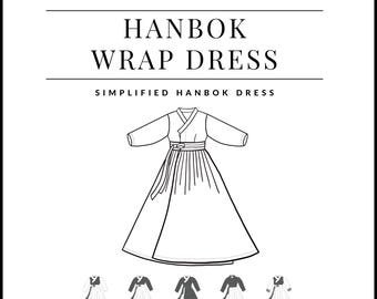 PDF Hanbok Wrap Dress - Sewing Therapy with a Step-by-Step Sewalong Video
