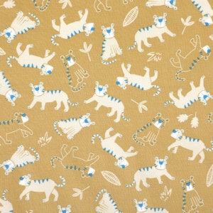 1/2 yard 100% Cotton 20C Curious Tiger 42 Wide : Dailylike Canada image 2