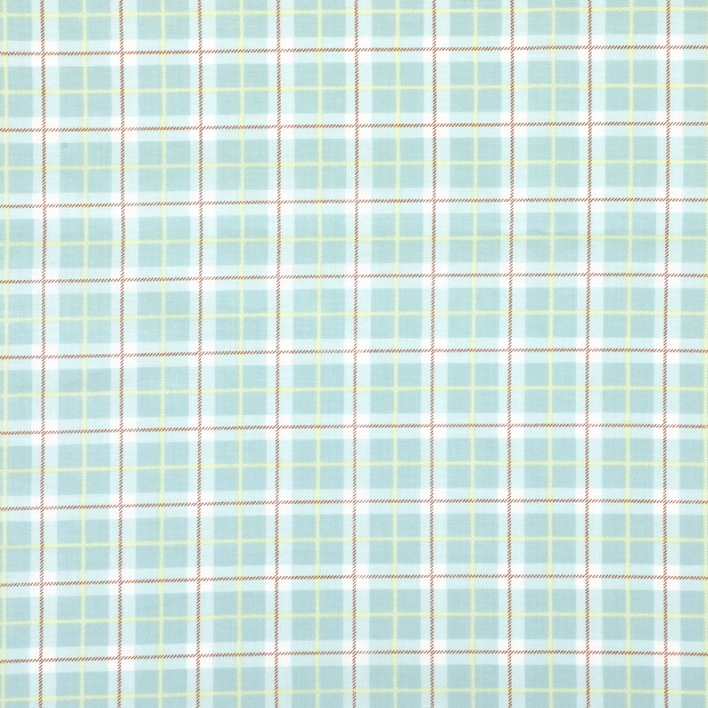 1/2 yard 100% Cotton 30C Cotton Lawn Mint Check 62 Wide : Dailylike Canada image 2