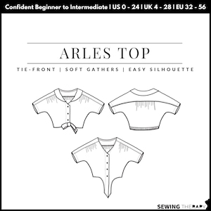 PDF Arles Top Pattern - Sewing Therapy with a Step-by-Step Sewalong Video