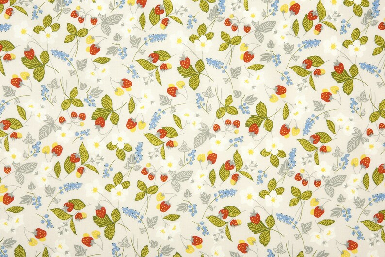 1/2 yard 100% Cotton 20C Strawberry 42 Wide : Dailylike Canada image 2