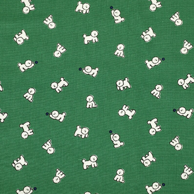 1/2 yard 100% Cotton 20C Downy Bichon 42 Wide : Dailylike Canada image 2