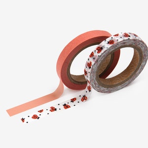 Dailylike Washi Tape Slim 2P : Coccinelle