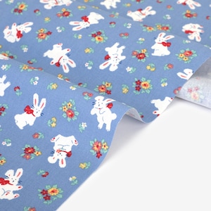 1/2 yard  100% Cotton Oxford Little Bunny 60" Wide : Dailylike Canada