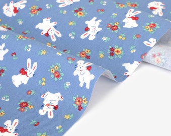 1/2 yard  100% Cotton Oxford Little Bunny 60" Wide : Dailylike Canada