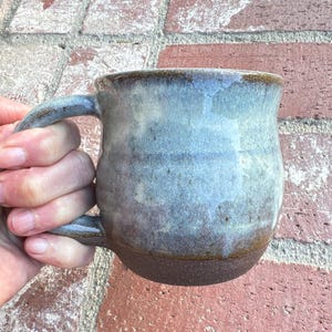Creamy Blue and Brown coffee mugs
