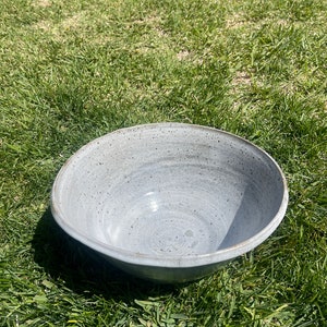 Handmade Creamy White ceramic food serving bowl