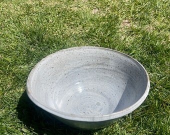 Handmade Creamy White ceramic food serving bowl