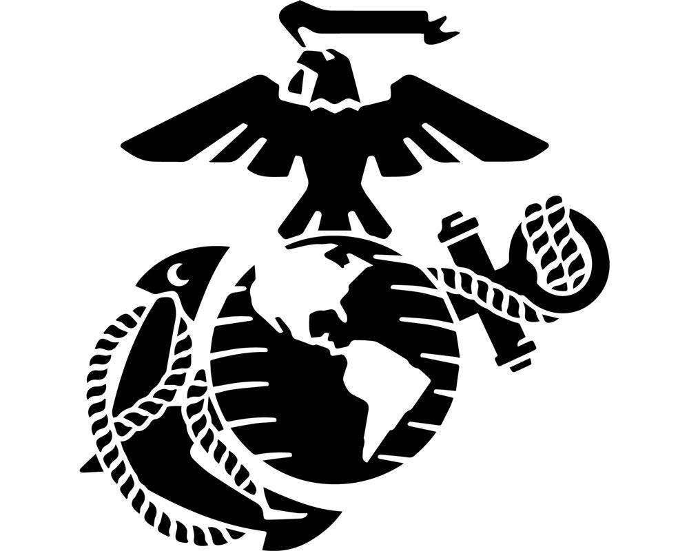 USMC Marines Eagle Globe Anchor EGA Vinyl Decal Sticker