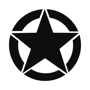 Army Military Star Vinyl Decal Sticker