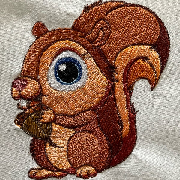 Baby Squirrel: borduurontwerp voor borduurmachine
