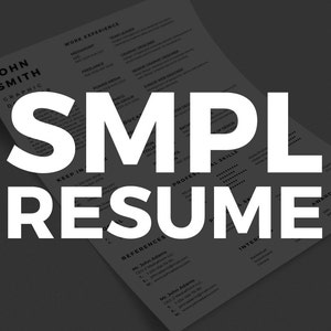 Simple Resume Cv with Business Card Design Template - AI, EPS, PSD, Docx, pdf - Instant Download - v2