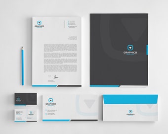 Corporate Stationery Design Template Business Card, Letterhead