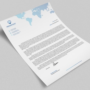 Plantilla de diseño de papelería corporativa - Adobe Illustrator / Photoshop plantilla MS Word DOC / DOCX - Descargar Instant - v6