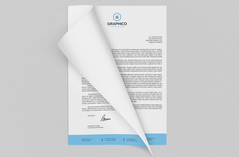 Corporate Letterhead Design Template Adobe Illustrator ...