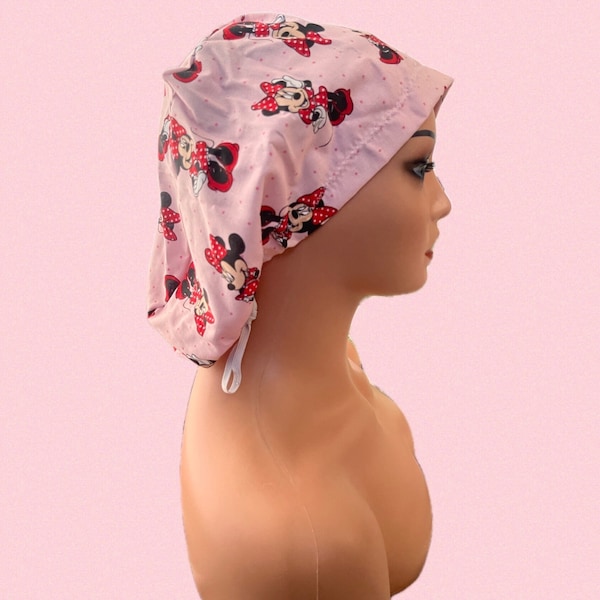 Euro Minnie Mouse Scrub Cap