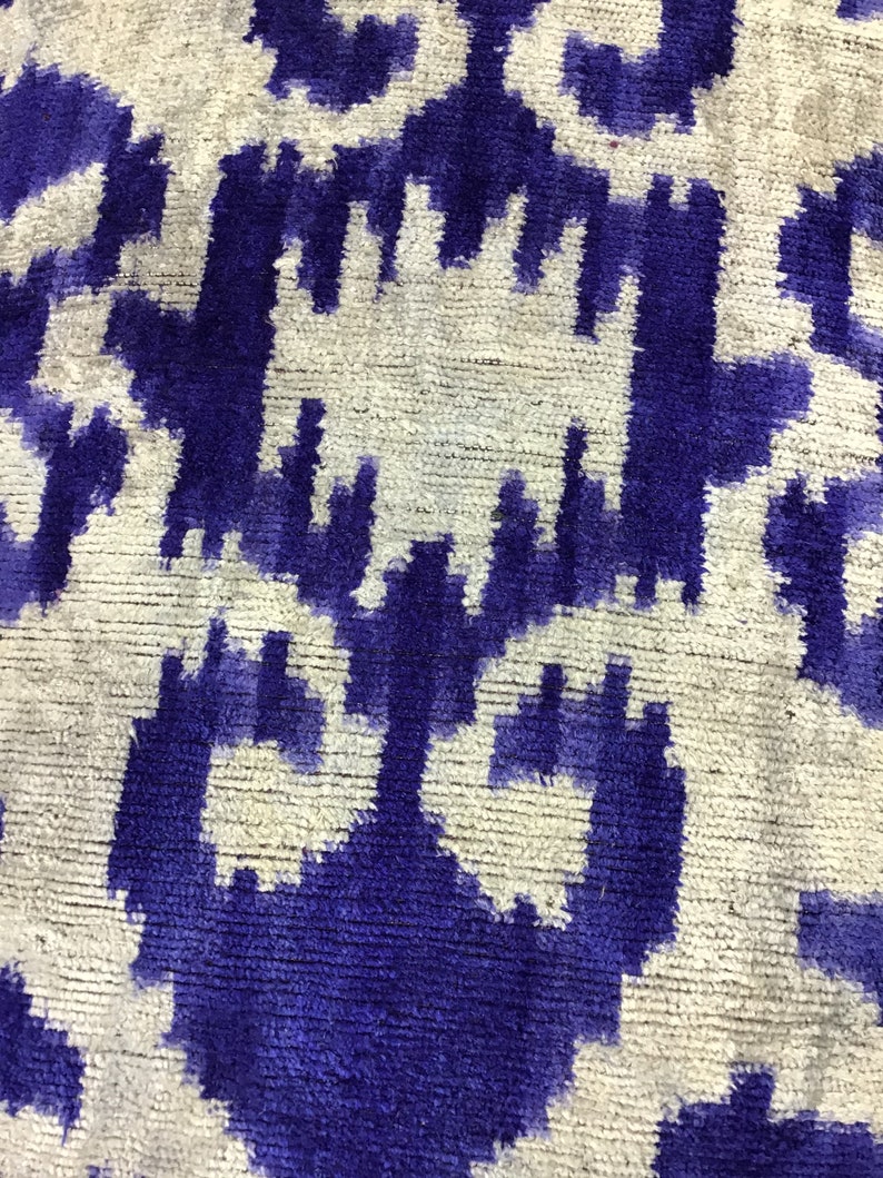 Double side ikat cushion,Handmade velvet ikat pillow 16 x 24 Silk velvet ikat pillow cover Decorative pillows Luxury home decoration
