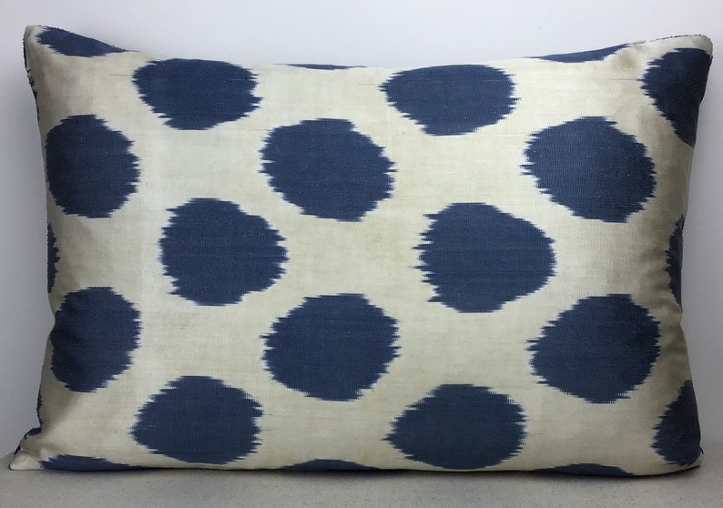 Double side ikat cushion,Handmade velvet ikat pillow 16 x 24 Silk velvet ikat pillow cover Decorative pillows Luxury home decoration