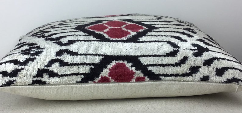 Pillow covers Handmade Silk Pillow Silk cushion cover 16x20inch- ikat velvet pillow cover Modern soft decorative pillow for couch