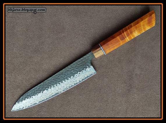 Great Damascus / VG-10 Gyuto Chef Knife With Wa-handle in Very