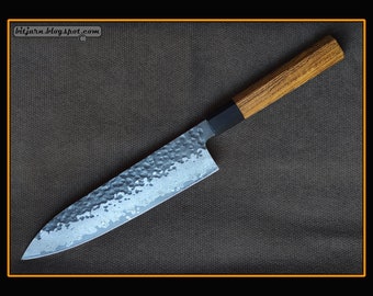 Nice Damascus/vg-10 Gyuto Chef Knife, Handle in Bocote/ebony