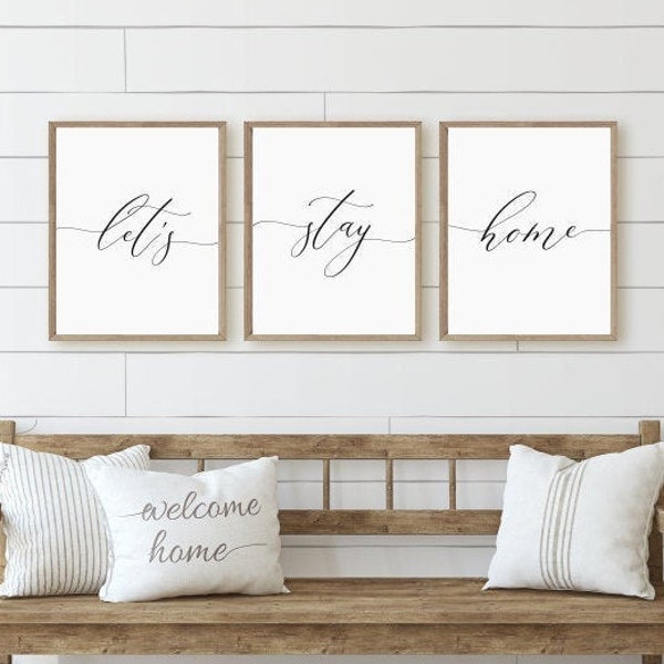 Lets Stay Home - Etsy