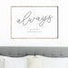 Always Kiss Me Goodnight Printable, Bedroom Decor Print, Love Quote ...