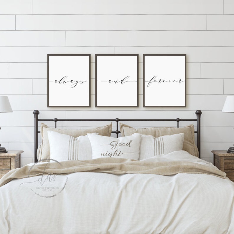 Always and Forever Printable Sign Set Matching Love Prints - Etsy