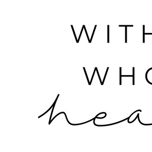 With My Whole Heart for My Whole Life Printable Sign Set - Etsy