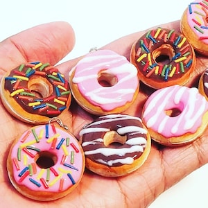 Donut Earrings, Doughnut Miniature Food Jewelry, Gift for daughter