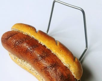 Handmade Bratwurst Business Card Holder, Foodie Desk Decor
