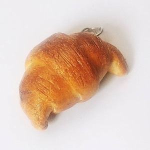 Croissant Charm, Miniature Food Jewelry Charm, Foodie Gifts, Gift for Baker, Bread miniature, Unique gifts