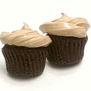 Realistic Cupcake Earrings - Polymer Clay Food Jewelry - handmade jewelry - cute gifts