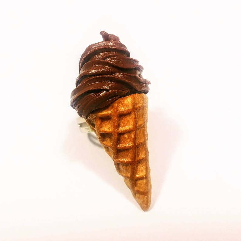 Soft Serve Swirl Ice Cream Ring Novelty Ring Food Charms Etsy