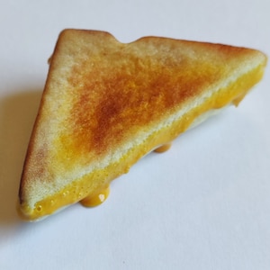 Realistic Faux Grilled Cheese Hair Clip, Lightweight Foodie Hair Clip, Headpiece, Fascinator