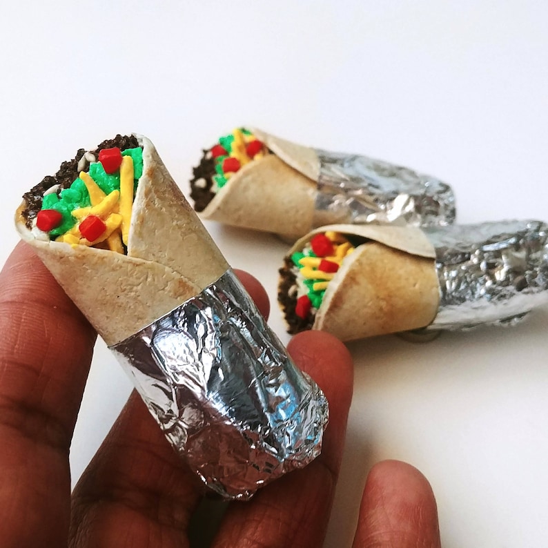 Burrito Miniature Food Cute Burrito Fridge Etsy