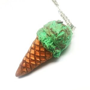 Mint Ice cream Necklace Summer Jewelry