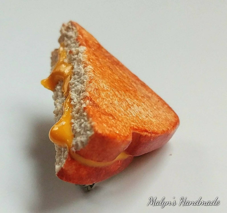 Grilled Cheese Pin Cute Brooch 3D Food Pin Food Jewelry Etsy