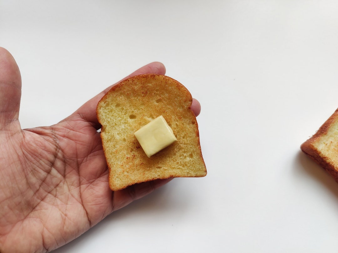 Toasty Pin Handmade Toast With Butter Pin, 3D Food Jewelry Brooch, Funny Gift - Etsy